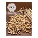Fiolimore 14 Mm Vernikli Ahşap Boncuk Yassı Yüzük Tahta Boncuk (25 GRAM 80 ADET) Delik Çapı 8 Mm Makrome Takı