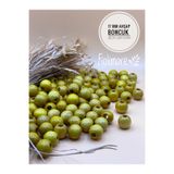 Fiolimore 17 mm Sarı Ahşap Boncuk (50 Gr 32 Adet)Geniş Delik Çapı 6 mm Makrome Çanta Bileklik Takı Renkli