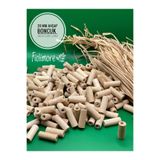 Fiolimore 20 mm Ham Kesme Boru Ahşap Boncuk (50 Gram 120 Adet) Delik Çapı 3 mm Makrome Tasarım Takı Bileklik