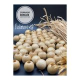 Fiolimore 20 mm Vernikli Ahşap Boncuk (50 Gr 23 Adet)Geniş Delik Çapı 7 mm Makrome Çanta Bileklik Takı Renkli