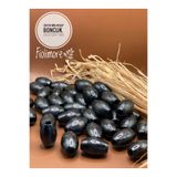 Fiolimore 20x30 mm Siyah Renkli Oval Ahşap Boncuk (13 Adet) Makrome Çanta Tasarım Tahta Boncuk Delik Çapı 7 mm