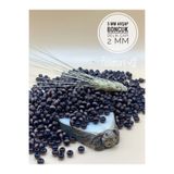 Fiolimore 5 mm Kahverengi Ahşap Boncuk (25 Gram 315 Adet) Delik Çapı 2 mm Makrome Tasarım Takı Bileklik