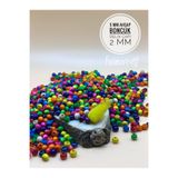 Fiolimore 5 mm Karışık Renk Ahşap Boncuk (25 Gram 315 Adet) Delik Çapı 2 mm Makrome Tasarım Takı Bileklik