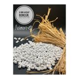 Fiolimore 6 mm Beyaz Ahşap Boncuk (25 Gram 175 Adet)Delik Çapı 2mm Makrome Takı Bileklik Tahta Yuvarlak