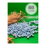 Fiolimore 8 mm Bebe Mavi Ahşap Boncuk (175 Adet) Delik Çapı 3mm Makrome Takı Bileklik Tahta Yuvarlak