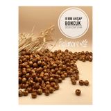 Fiolimore 8 mm Desenli Ahşap Boncuk (25 Gram 110 Adet) Delik Çapı 2 mm Makrome Takı Bileklik Yuvarlak