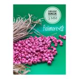 Fiolimore 8 mm Pembe Ahşap Boncuk (175 Adet) Delik Çapı 3mm Makrome Takı Bileklik Tahta Yuvarlak