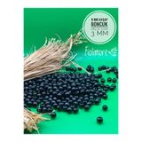 Fiolimore 8 mm Siyah Ahşap Boncuk (175 Adet) Delik Çapı 3mm Makrome Takı Bileklik Tahta Yuvarlak