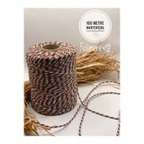 Fiolimore Premium (200 Metre 200 Gr) Marteniçka Karışık Renkli Hediye Paket İpi Bileklik Kolye Yılbaşı