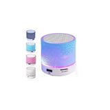 FİOPLUS Işıklı Taşınabilir Bluetooth Wireless Hoparlör Kablosuz Ses Bombası