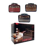 FİOPLUS Ktf 1467 Nostalji Radyo Led Fener Işıklı Bluetooth Hoparlör Usb-Sd Kart Giriş Şarjlı Bataryalı Pilli