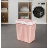 Fiora 80 Lt.çift Bölmeli Çamaşır Sepeti - Pembe