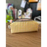 Fiorbag Vintage Desenli Astarlı Tek Bölmeli Kalemlik -El Yapımı - Sarı