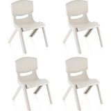 Fiore 4'lü Set Küçük Şirin Çocuk Sandalyesi Latte - Krem