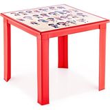 Fiore 50X50 H:40 Çocuk Masası Kırmızı-Alfabe - Çok Renkli