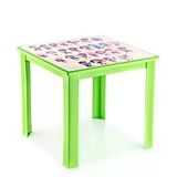 Fiore 50X50 H:40 Çocuk Masası YEŞİL-ALFABE