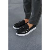 Fiore Ayakkabı MN002 - Rbt Loafer Verniciata Erkek Ayakkabı Sıyah - Siyah