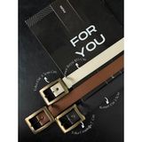 Fiori 3'lü Antik Kare Gold Tokalı Kadın Pantolon Kemeri, Ceket Kemeri, Elbise Kemeri, Gömlek Kemeri - Tek Ebat - Siyah - Taba - Bej