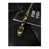 Fiori F Logolu Gold Tokalı Leopar Kadın Kemeri, Gold Kadın Kemeri, Pantolon Kemeri, Ceket Kemeri