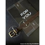 Fiori Gold Toka Köprü Kadın Kemer, Pantolon Kemeri, Ceket Kemeri, Elbise Kemeri, Gömlek Kemer - Tek Ebat - Kahve