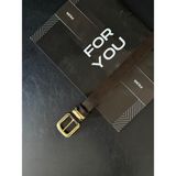 Fiori Gold Tokalı Kararmaz Kadın Pantolon Kemeri, Ceket Kemeri, Elbise Kemeri, Gömlek Kemeri - Tek Ebat - Kahverengi