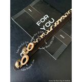 Fiori Ithal Oval Gold Tokalı Ince Kemer, Pantolon Kemeri, Gömlek Kemeri, Ceket Kemeri - Tek Ebat - Kahve - Leoparr