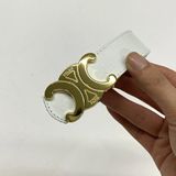 Fiori Yazılı Tokalı Kadın Pantolon Kemeri, Ceket Kemeri, Elbise Kemeri, Gömlek Kemeri - 105 cm - Beyaz - Gold
