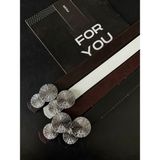 Fiori Yuvarlak Gold Toka Kadın Kemeri, Pantolon Kemeri, Ceket Kemeri, Elbise Kemeri, Gömlek Kemeri - Tek Ebat - Siyah - Kahve - Beyaz - Bordo - Gümüş