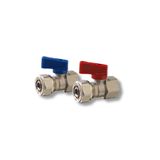 FIRAT 1/2" Pex Bağlantılı Iç Dişli Kırmızı Mini Küresel Vana - 1 Adet