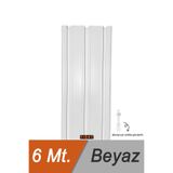 Fırat 3'Lü 3 Raylı Perde Rayı Korniş 6 Metre