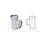 Fırat Dublex Pvc Atık Su Borusu Pimaş Te Çatal 125 X 100 Mm.
