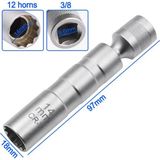 Fırat Hırdavat Mafsallı 14MM Buji Lokması 12 Köşe Mıknatıslı 3/8