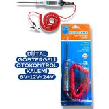 FIRAT HIRDAVAT Oto Test Kontrol Kalemi Dijital Ölçüm 6-24V