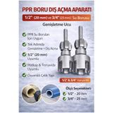 Fırat Hırdavat Pvc Pprc Boru Iç ve Dış Diş Açma Aparatı 20/25 mm (2’li Set)
