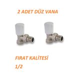 FIRAT Köşe 2 Li Radyatör Vanası 1/2 Köşe Petek Vanası