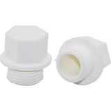 FIRAT PLASTİK Fırat Kör Tıpa Beyaz 1/2" 20LİK Plastik Kör Tapa - 100'LI Paket
