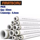 Fırat Pn25 Kompozit Pprc Boru 32Mm 4Mt, Cam Elyaf Takviyeli, 7B00023032