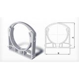 Fırat Pvc Boru Kelepçesi Q100 mm - Q 100 MM