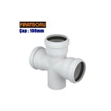Fırat Pvc Istavroz Te Çatal 110Mm, Istavroz Te Çatal