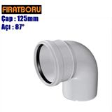 Fırat Pvc Kapalı Dirsek 125X87, Pvc Dirsek 87° Kapalı, 1 Adet
