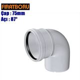 Fırat Pvc Kapalı Dirsek 75X87, Pvc Dirsek 87° Kapalı, 1 Adet