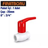 Fırat Uzun Tip Küresel Vana 25Mm, 3/4'', 7B83525191