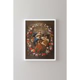 Firavun'un Kızı ve Musa - Beyaz Çerçeve, Beyaz, 50 x 70