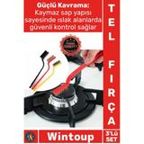 #Fırça Mutfak Banyo Ocak Musluk Pas Sökücü Bakır Demir Şık 3 Parça Tel Fırça Detaylı Temizlik Seti