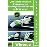 #Fırça Oto Fan Mazgalı Temizleyici Yumuşak Kıl Mikrofiber Başlık Araç Klima Detay Temizleme Fırçası