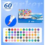 Fırça Uçlu Akrilik Marker Seti 60LI