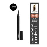Fırça Uçlu Likit Eyeliner Uzun Süre Kalıcı Hassas Çizim Bulaşmaya Dayanıklı MAC-EYELINER-GLIDE-10