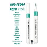 FIRÇA UÇLU METALİK AKRİLİK MARKER ÇİZİM KALEMİ HER YÜZEYE UYGUN KALICI MÜREKKEP 1-6 mm UÇ ART
