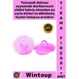 #Fırça Yumuşak Plastik Parmak Yüzük Girişli Kaymaz Masaj Evcil Bakım Kedi Köpek Yıkama Fırçası