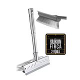 Fırçalı Ve Silikon Uçlu Cam Sil Çekçek 2 Yönlü Temizlik Fırçası – 35X22 Cm | Süpürme Ve Sıyırma Fonksiyonlu | Ergonomik Saplı 423698